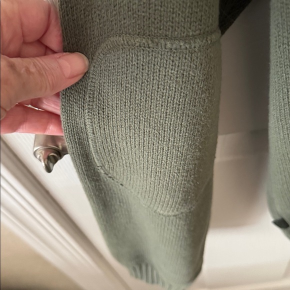 VTG Izod Men's Olive Zip-Up Hooded Sweater SZ XL - Picture 4 of 5